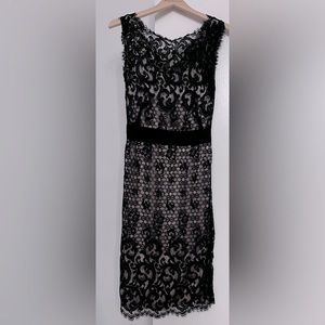 Diane Von Furstenberg Vintage DVF Black Lace  Dress Sz 0 XS Vintage Norfolk